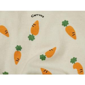 ラメ入りにんじん柄・半袖Tシャツ(オレンジ)の詳細画像4