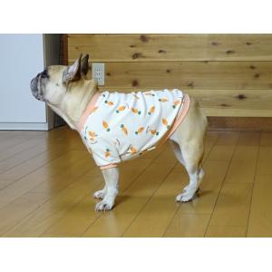 ラメ入りにんじん柄・半袖Tシャツ(オレンジ)の詳細画像5