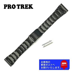 CASIO PROTREK カシオ プロトレック 純正 ベルト PRT-B50YT-1JF, PRT-B70YT-1JF チタン バンド IPブラック 23mm 純正バネ棒付き 10603437｜watchlabo