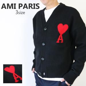 AMI PARIS アミパリス カーディガン ニット ブラック XL 未使用品1 アミパリス AMI PARIS ニットカーディガン ブラック サイズ：L