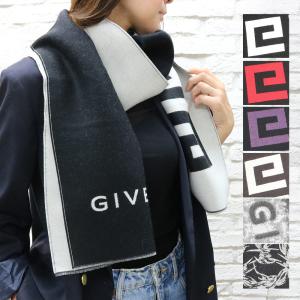 GIVENCHY ジバンシィ メンズ マフラー ストール ウール BLACK/WHITE