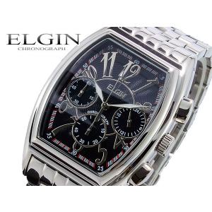 エルジン ELGIN クロノグラフ 腕時計 FK1215S-B 文字盤ブラック クリスマスプレゼント｜watchlist
