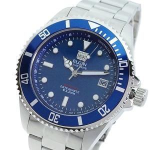 エルジン ELGIN 腕時計 メンズ FK1426S-BL ソーラー ブルー シルバー クリスマスプレゼント｜watchlist