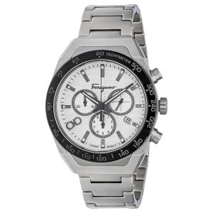 フェラガモ FERRAGAMO SLX CHRONO SFHR00520 腕時計 メンズ ホワイト クロノグラフ クオーツ アナログ｜watchlist