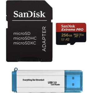 SanDisk 256GB Micro SDXC Extreme Pro Memory Card Works with Samsung Galaxy S9 S9+ S8 S8 Plus S7 S7 Edge UHS-1 U3 A2 Bundle with (1) Everything B