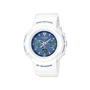 展示処分 CASIO G-SHOCK メンズ 腕時計 電波ソーラー ホワイト×ライトブルー AWG-M510SWB-7AJF 国内販売｜watchnet