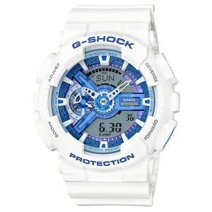 CASIO カシオ G-SHOCK Gショック メンズ腕時計 デジアナ ホワイトXブルー GA-110WB-7AJF