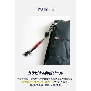 ゴルフクラブ クリーナー ブラシ 溝掃除 ウェ...の詳細画像2