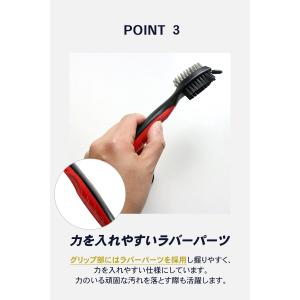 ゴルフクラブ クリーナー ブラシ 溝掃除 ウェ...の詳細画像3