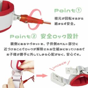 迷子防止紐 1.5m 迷子防止ハーネス 迷子防...の詳細画像1