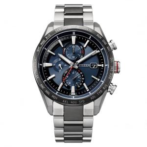 シチズン アテッサ CITIZEN ATTESA ACT Line Eco-Drive ブルー ダイレクトフライト 電波ソーラー チタン AT8186-51L 送料無料｜watchshop