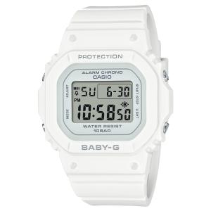 新作 3月発売 カシオ ベビーG CASIO BABY-G ホワイト フラットデザイン スクウェアフェイス デジタル クオーツ 10気圧防水 BGD-565-7JF｜watchshop