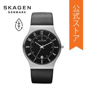 30%OFF 腕時計 メンズ スカーゲン アナログ 時計 ブラック レザー GRENEN 233XXLSLB SKAGEN