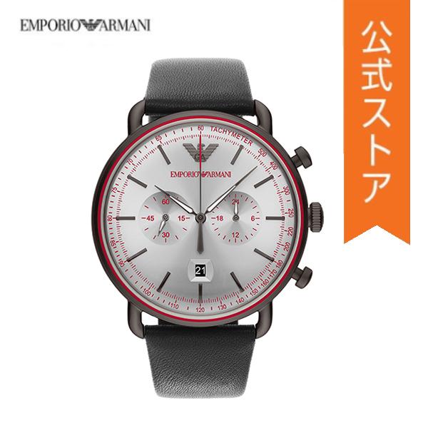 腕時計 メンズ エンポリオ アルマーニ アナログ 時計 レザー グレー AR11384 EMPORI...