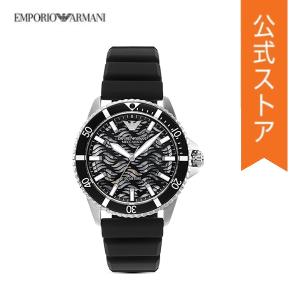 倍倍ストア+10％ エンポリオ アルマーニ 腕時計 メンズ 自動巻き アナログ 時計 シリコン ブラック AR60062 EMPORIO ARMANI 公式 2022 秋の商品画像