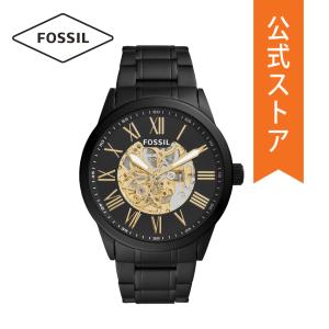 フォッシル 腕時計 メンズ 自動巻き アナログ 時計 ステンレス ブラック FLYNN BQ2092 FOSSIL 公式｜watchstation