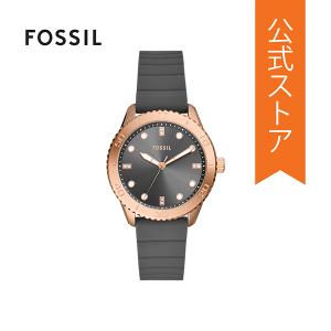 フォッシル 腕時計 アナログ クオーツ レディース ブラック シリコン Dayle BQ3950 2024 春