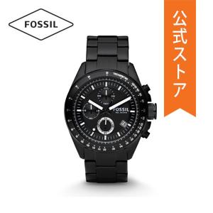 大感謝祭/50%OFF フォッシル 腕時計 メンズ クロノグラフ アナログ 時計 ステンレス ブラック DECKER CH2601IE FOSSIL 公式