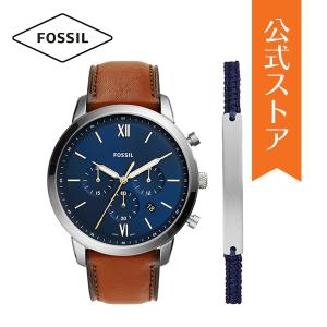 腕時計 メンズ フォッシル アナログ 時計 レザー ブラウン ブレスレット セット NEUTRA CHRONO FS5708SET FOSSIL 公式｜watchstation