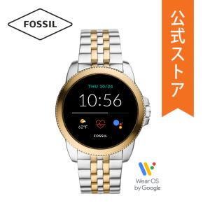 フォッシル スマートウォッチ メンズ 腕時計 ステンレス ゴールド シルバー GEN 5E SMARTWATCH FTW4051 FOSSIL 公式