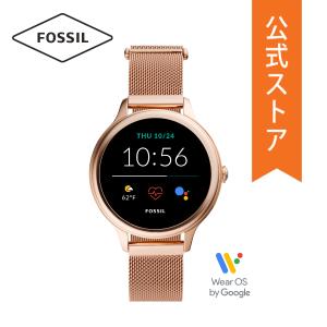 期間限定 / 倍倍+10％ 40%OFF スマートウォッチ レディース フォッシル タッチスクリーン 腕時計 メッシュ ゴールド GEN 5E FTW6068 FOSSIL 公式