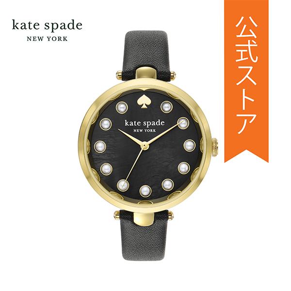 ケイト スペード 腕時計 アナログ レディース ブラック レザー HOLLAND KSW1808 2...
