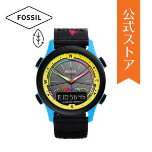 30%OFF フォッシル 腕時計 メンズ ソーラー アナデジ 時計 プロプラネットテキスタイル ブラック SOLAR ANADIGI LE1151 FOSSIL 公式