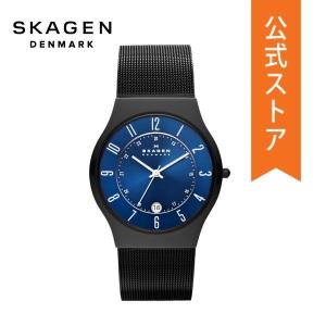 PayPay祭 / 50%OFF スカーゲン 腕時計 メンズ アナログ 時計 ステンレス メッシュ ブラック GRENEN T233XLTMN SKAGEN 公式