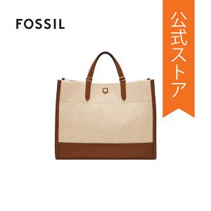 フォッシル レザー ビジネスバッグ レディース ホワイト キャンバス/コットン Gemma ZB11038248 2024 春の商品画像