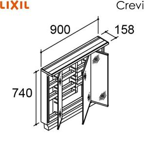 INAX（イナックス） MRB-903TXJU リクシル LIXIL/INAX クレヴィ ミラー
