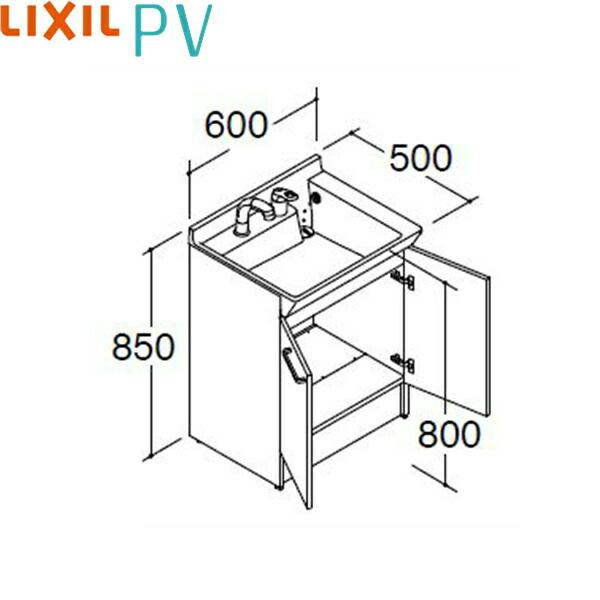 PV2N-605SY/VP1H リクシル LIXIL/INAX PV 洗面化粧台本体のみ 間口600...