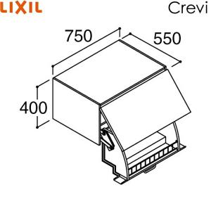 RAU-756W/ミドルグレード リクシル LIXIL/INAX クレヴィ アッパーキャビネット ダウン機構付 奥行560タイプ 間口750 送料無料｜water-space