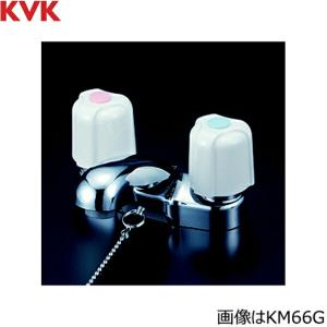 KF100N2W KVK一時止水付2ハンドルシャワー 寒冷地仕様 送料無料