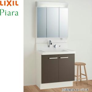LIXIL(リクシル) INAX 洗面化粧台 ピアラ 間口750mm 開き扉タイプ 一面