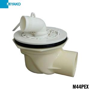 M44PEX ミヤコ MIYAKO 洗濯機パン用トラップ 横引トラップ VP・VU兼用 送料無料｜water-space