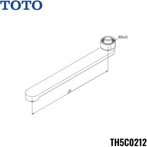 TOTO THD106 止水栓付取付脚 水側 湯側両脚偏心管 送り座付き① TOTO THD106 TOTO 止水栓付取付脚 サーモスタット用 送料無料