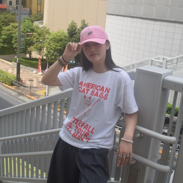 ベース BASS ネコ Tシャツ 新色 ロック 猫 レコード WATERFALL