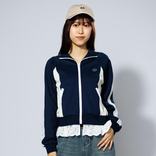 ジャージ トップス レディース 花 レース ロック レコード WATERFALL