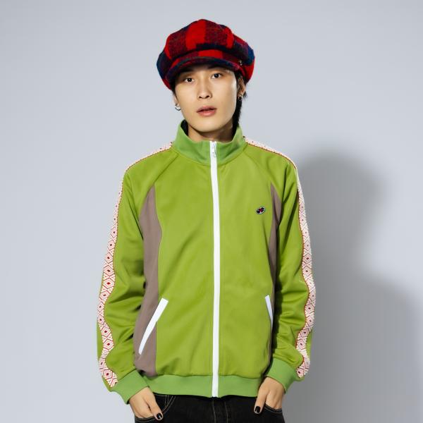 ジャージ アウター グリーン HIPHOP ライブ レコード WATERFALL