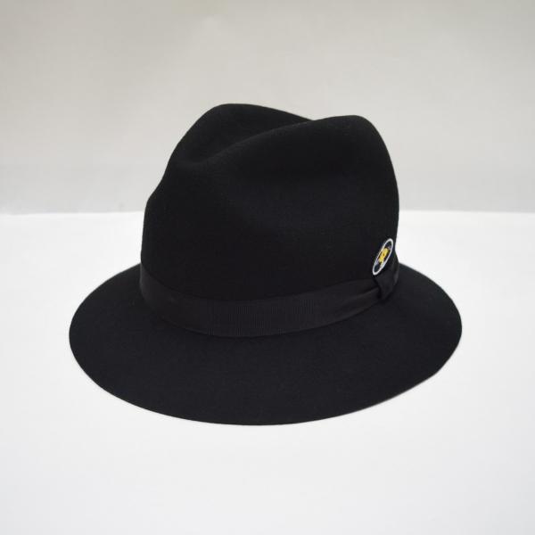 ハット 中折れ 帽子 メンズ レディース レコード ワッペン WATERFALL