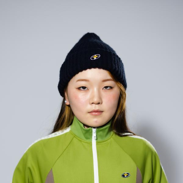 ビーニー ニット帽 アメカジ ネイビー カジュアル レコード WATERFALL