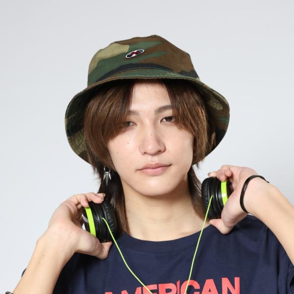 迷彩 バケットハット レコード ロック フェス スケーター WATERFALL