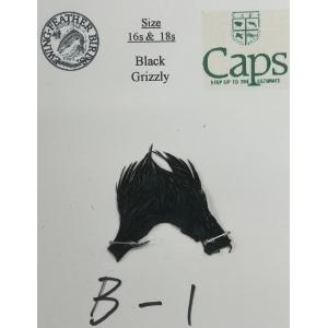 特別価格！E-wing PROグレード ハックル ミニパック #16-18 Black・Bleached Na Grizzly　18pacまでメール便OK｜ウォーターハウス
