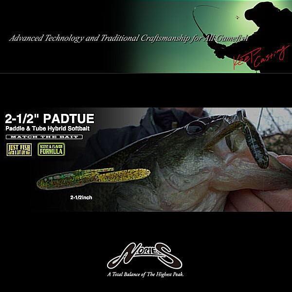 エコギア ノリーズ パドチュー 2-1/2インチ　4個までメール便OK