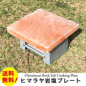 ヒマラヤ岩塩プレートMサイズ１枚　遠赤外線効果で食材をジューシーに仕上げる焼肉プレート BBQ 岩塩プレートしゃぶしゃぶ 牛肉牛タン海鮮に 全国送料無料