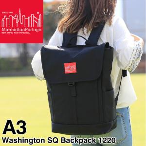 Manhattan Portage マンハッタンポーテージ Washington SQ Backpack ワシントンSQバックパック リュック デイパック A3 1220 メンズ レディース 送料無料｜watermode