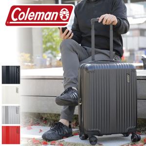 Coleman コールマン  スーツケース キャリーケース 38+8L 2〜3泊 機内持ち込み TSAロック 4輪 拡張 48cm 2.9kg 軽量 14-69 メンズ レディース｜watermode