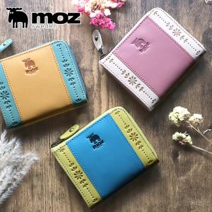 moz（モズ） 財布 レディース 折財布 二つ折り 本革 リアルレザー 大
