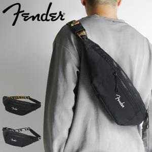 Fender フェンダー ボディバッグ ウエストバッグ 2WAY 斜め掛けバッグ 丈夫 軽量 コーデュラ モノグラムストラップ 950-6050 メンズ レディース