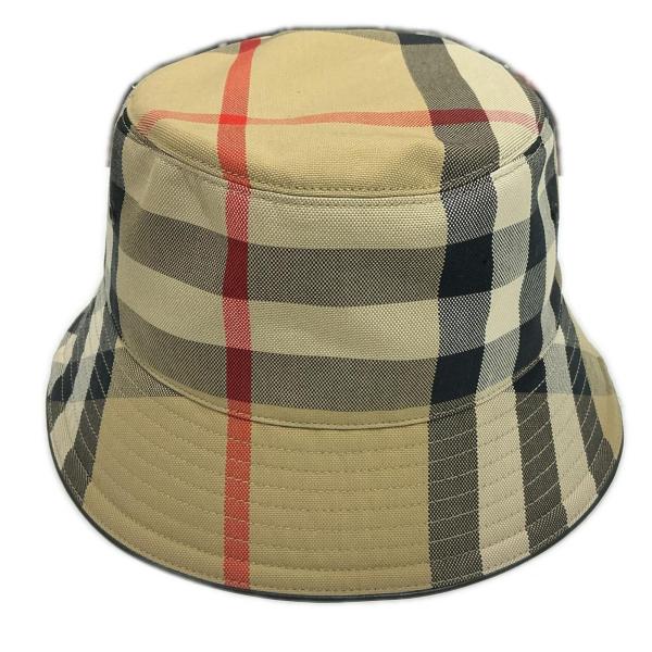 BURBERRY ノヴァチェック柄 ハット 8050065 ベージュ【中古】